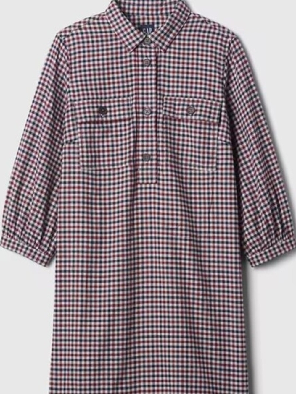 GAP Flannel Utility Mini Shirt Dress